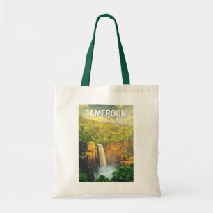 Kamerun Illustration Reise Kunst Vintage Tragetasche