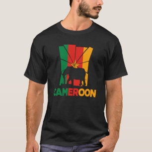 Kamerun Kamerun Kamerunische Flagge Elephant Silho T-Shirt