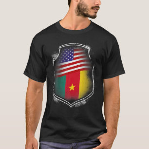 Kamerun Kamerun USA Flaggen Kameruner Kameruner Am T-Shirt