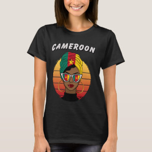 Kamerun, Kamerunische Flagge, Kameruner Mädchen, K T-Shirt