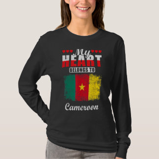 Kamerun Land Liebe mein Herz gehört zu Kamerun T-Shirt