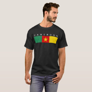 Kamerun-Landesflaggesymbol lang T-Shirt