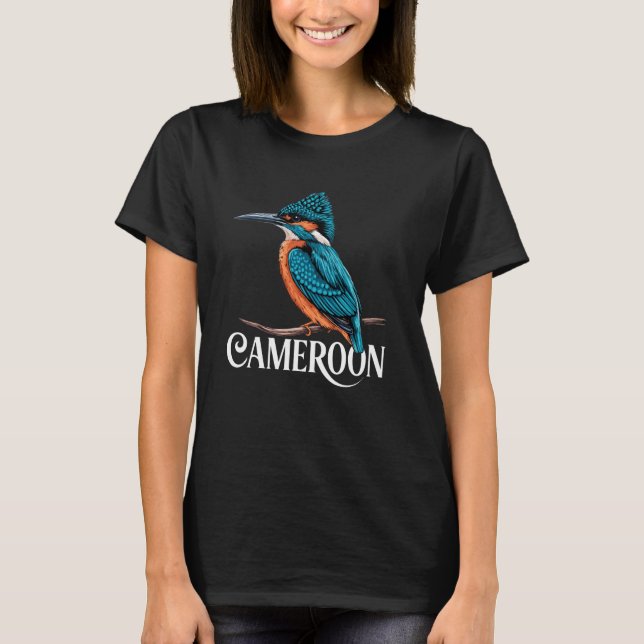 Kamerun Malachite Kingfisher für Nigerian Wildlif T-Shirt (Vorderseite)