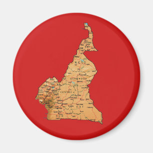 Kamerun Map Magnet