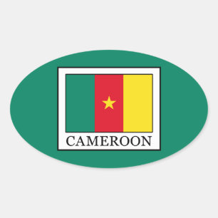 Kamerun Ovaler Aufkleber