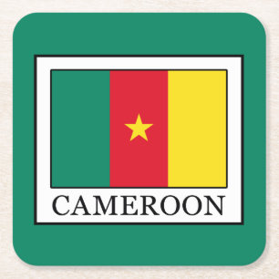 Kamerun Rechteckiger Pappuntersetzer