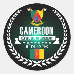 Kamerun Runder Aufkleber
