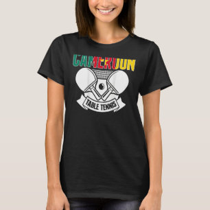 Kamerun Tischtennis unterstützt kamerunisches Ping T-Shirt