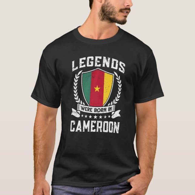 Kamerun - Vintage Flagge Kamerun T-Shirt (Vorderseite)
