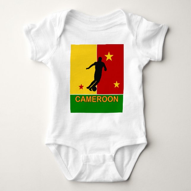 Kamerun-Weltfußball-Baby 2010 wachsen Baby Strampler (Vorderseite)