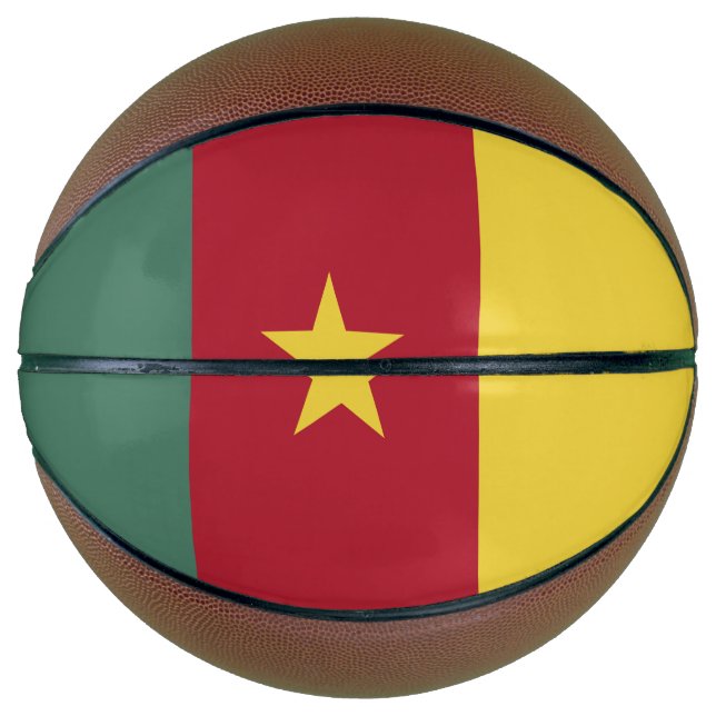 Kamerunaflagge Basketball (Vorderseite)
