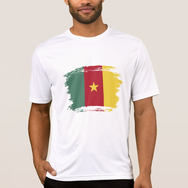 Kamerunaflagge T-Shirt (Vorderseite)