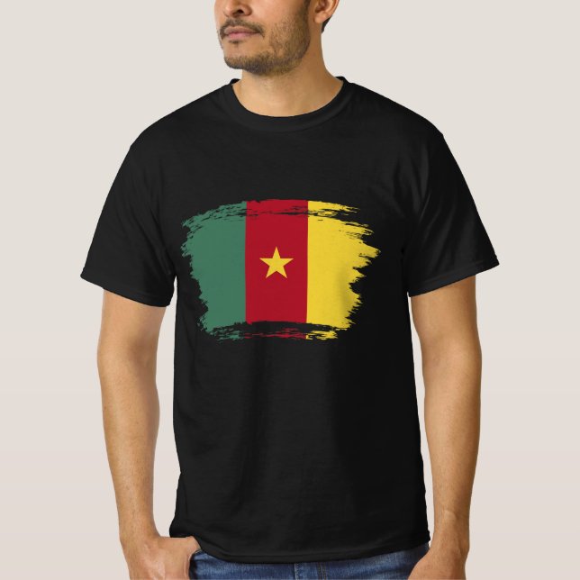Kamerunaflagge T-Shirt (Vorderseite)