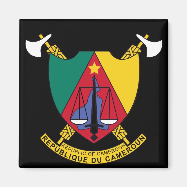 Kamerunemblem Magnet (Vorne)