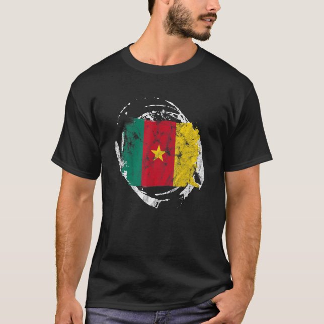 Kameruner Flag Flag Flag Flatrate Flag Flag Flag F T-Shirt (Vorderseite)