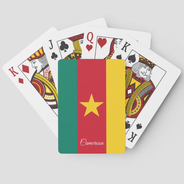 Kameruner Flaggenspiele, Kamerun Spielkarten (Rückseite)