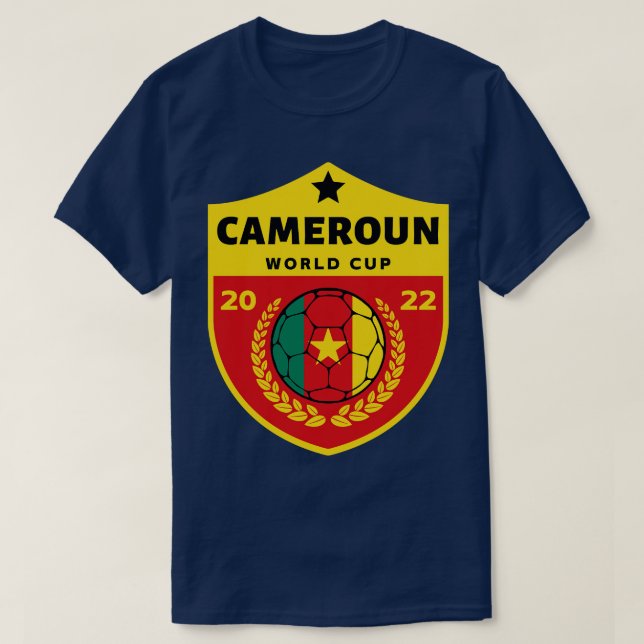 Kameruner Fußball T-Shirt (Design vorne)