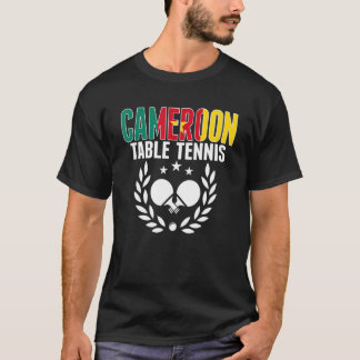 Kameruner Tischtennis Kamerunischer Pingpong Suppo T-Shirt