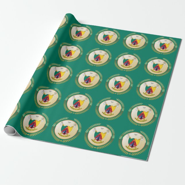 Kameruner Wappen Geschenkpapier (Ungerollt)
