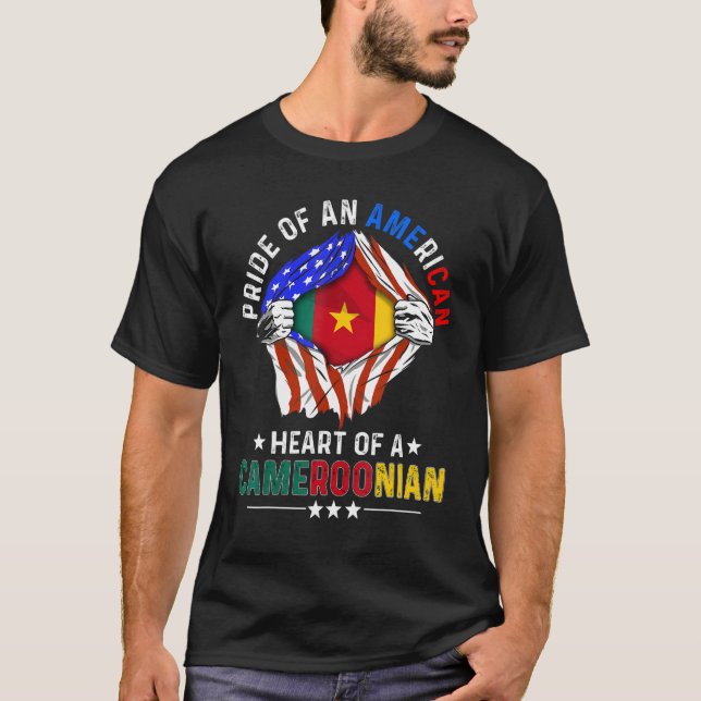 Kamerunischer Amerikas Prix im Ausland Kamerun T-Shirt (Vorderseite)