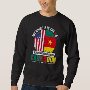 Kamerunisches amerikanisches Patriot Herz ist aus Sweatshirt