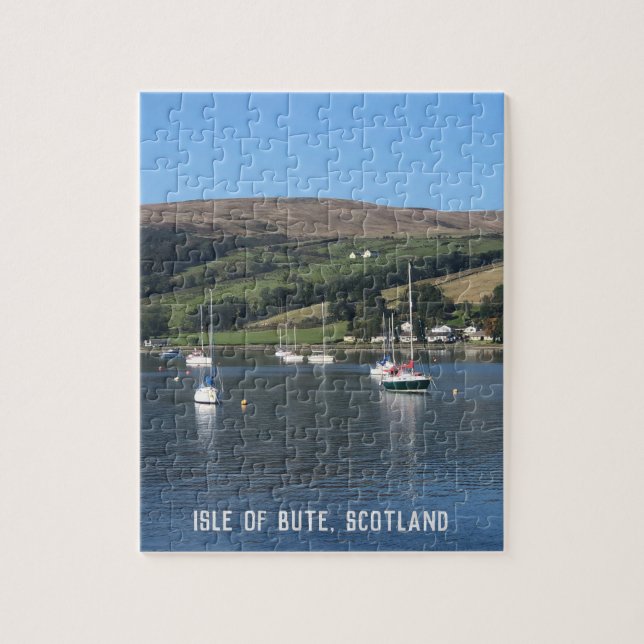 Kames Bay, Insel Bute, Schottland Puzzle (Vertikal)