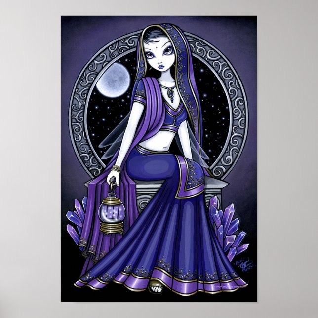"Kami" Lila Moon Sari Fairy Poster (Vorne)
