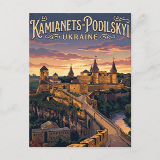 Kamianets-Podilskyi Castle Ukraine Postkarte