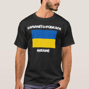 Kamianets-Podilskyi, Ukraine mit ukrainischer T-Shirt