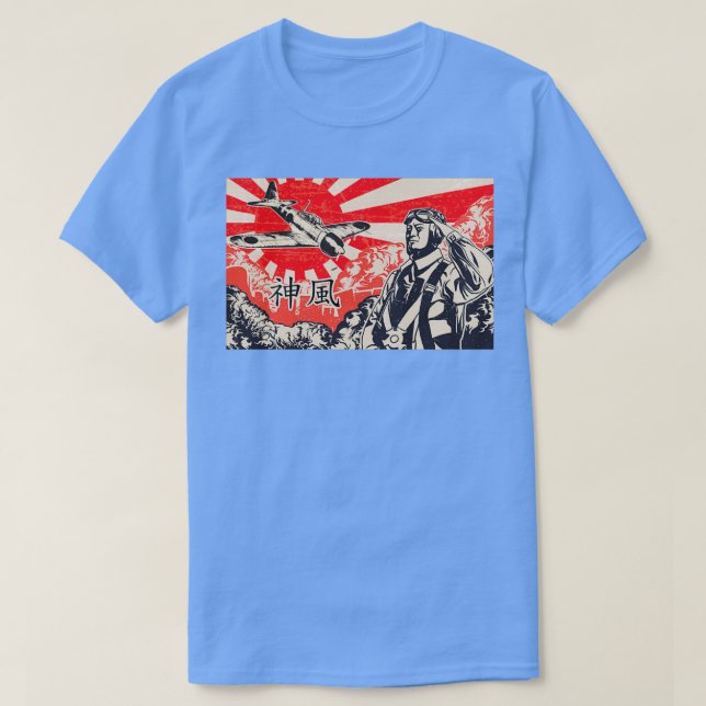 Kamikaze A6M Null  T-Shirt (Design vorne)