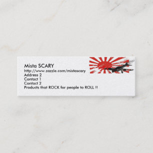 Kamikaze-Bomber-japanische aufgehende Mini Visitenkarte