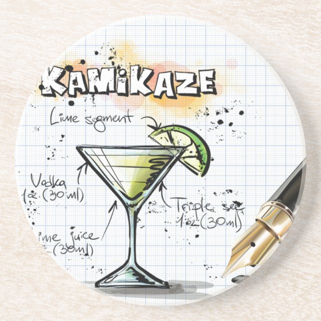 Kamikaze Sandstein Untersetzer (Vorne)