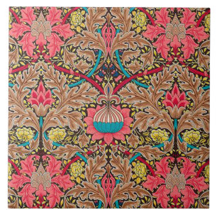 Kamikazinien mit Fliesen in William Morris Design 