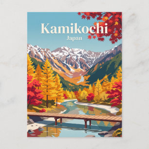 Kamikochi, Japan Postkarte