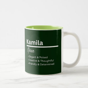 Kamila Personalisierter Name Kaffeetasse