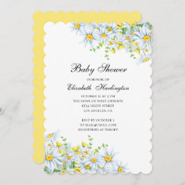 Kamille Blume. Blumendusche Einladung