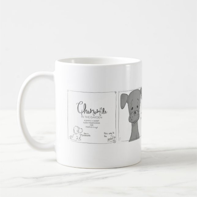 Kamille Möglichkeit Comic-Strip Kaffeetasse (Links)