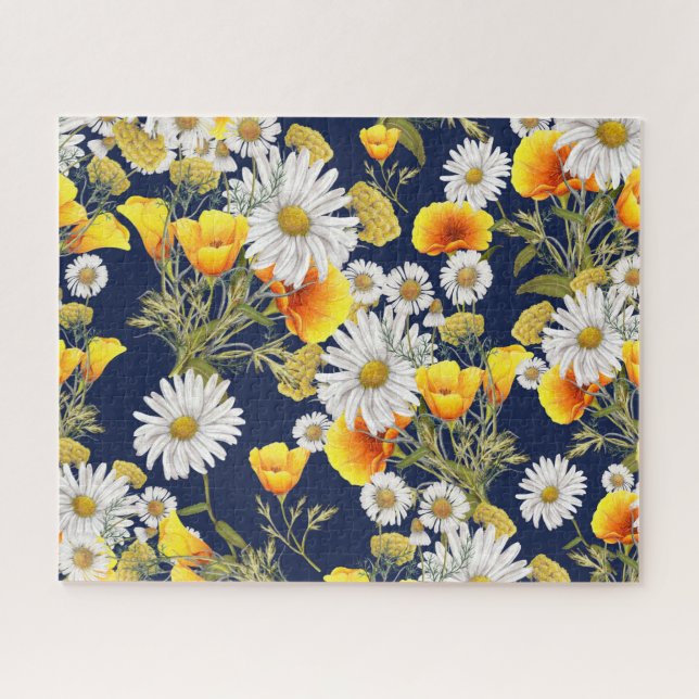 Kamille und Mohn Puzzle (Horizontal)
