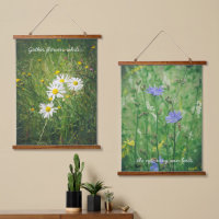 Kamille und Zichorien-Blume auf der grünen Wiese