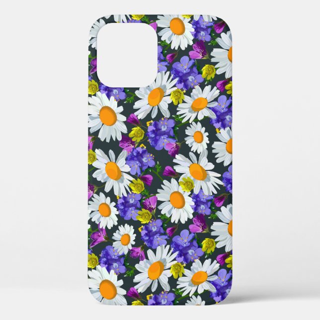 Kamille, wilde Blume: nahtlose Muster. Case-Mate iPhone Hülle (Rückseite)