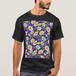 Kamille, wilde Blume: nahtlose Muster. T-Shirt