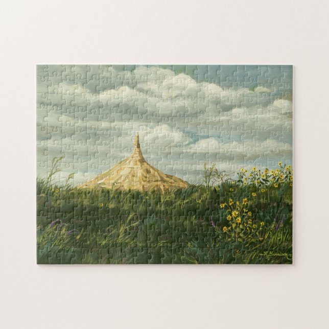 Kamin-Felsen-Landschaft 1170 Puzzle (Horizontal)