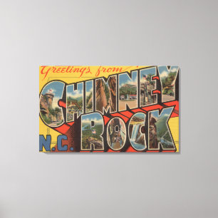 Kamin-Felsen, North Carolina Leinwanddruck