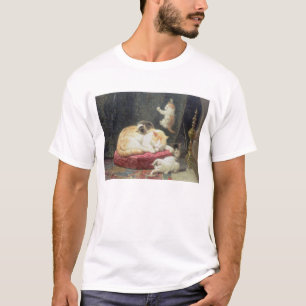 Kamin-Glück (Öl auf Platte) T-Shirt