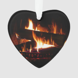 Kamin-Warme-Winterszene-Fotografie Ornament