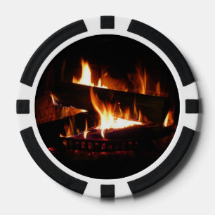 Kamin-Warme-Winterszene-Fotografie Pokerchips