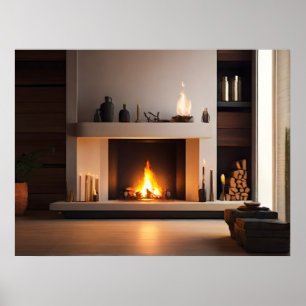 Kamin zu Hause Poster