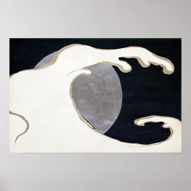 Kamisaka Sekka Tatsunami (Eine Bruchwelle) Poster (Vorne)