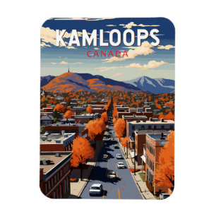 Kamloops Kanada Reise Kunst Vintage Magnet