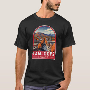 Kamloops Kanada Reise Kunst Vintage T-Shirt